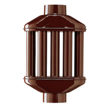 Ala diffusore scambiatore di calore a 8 canne Ø 120 mm 12 cm marrone per stufa