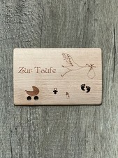 Biglietto Auguri in Legno