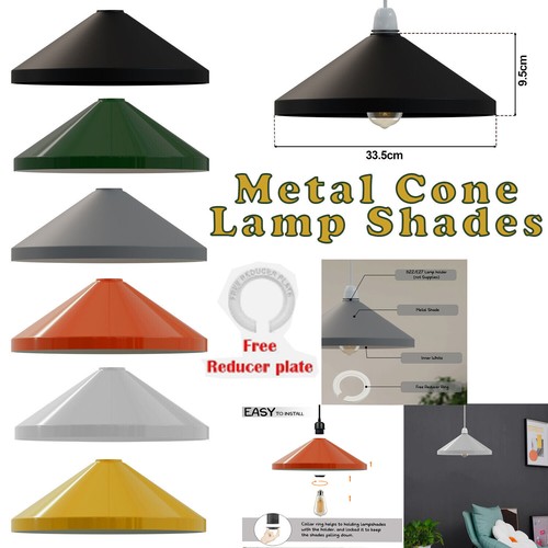 Paralume metallo cono - paralume, xl