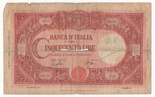 500 lire grande - (, )