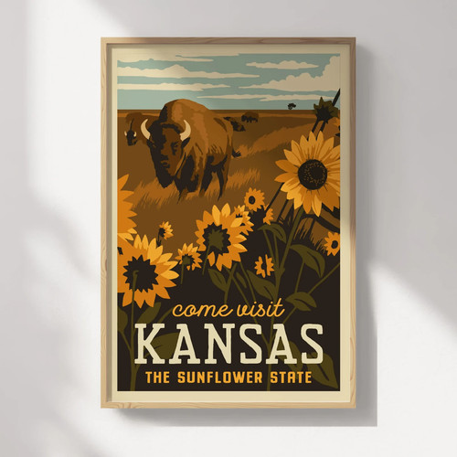 Poster kansas da - poster, kansas,