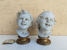 COPPIA TESTE BAMBINI CERAMICA