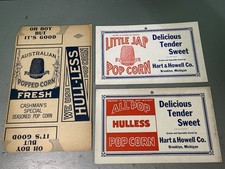 (3) POPCORN ADVERTISEMENTS