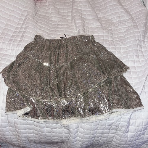 Gonna zara grigio scintillante - zara,