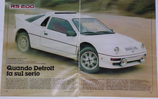 Article Articolo 1985 FORD RS 200