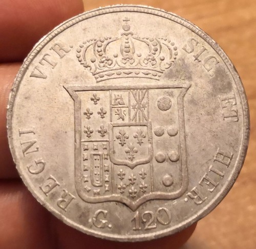 Piastra 120 grana - 1856,, regno