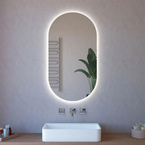 Specchio ovale led 62x110 - specchio,