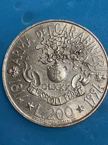 Moneta 200 lire arma dei - 200,