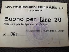 BUONO 20 LIRE CAMPO