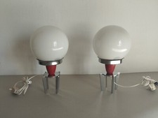 coppia lampade space age anni '60