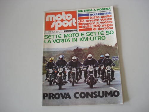 Motosport 1974 morini - motosport, 8/1974