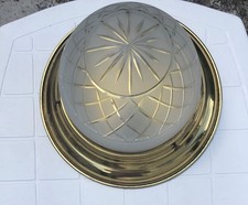 Plafoniera in vetro e ottone