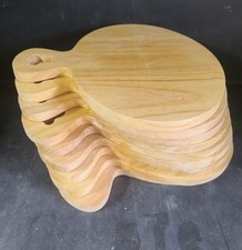 9x TAGLIERE LEGNO ovale Con Manico PER Bruschette Pizza Antipasti Salumi Polenta
