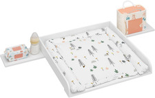 Fasciatoio Neonato, Fasciatoio Universale per Cassettiera Con 3 Bordi Rialzati, 