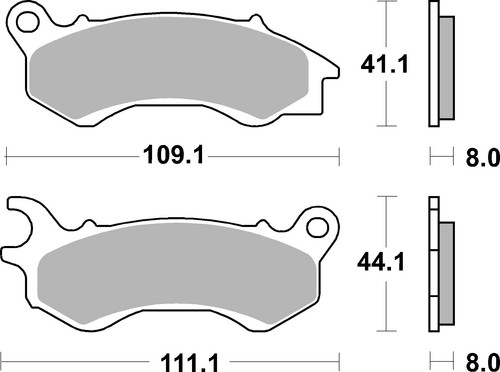 Sbs brake pads front for - sbs,
