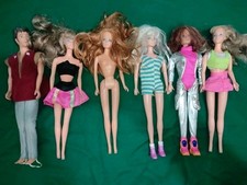Lotto N°6 Bambole Tipo Barbie Vintage Anni 90 Giochi Preziosi 