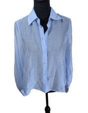 Top donna Zara con bottoni blu