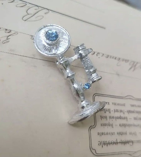 Spilla telefono vintage - spilla,
