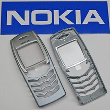 Custodia originale Nokia 6100 A-Cover guscio superiore fascia front housing blu chiaro