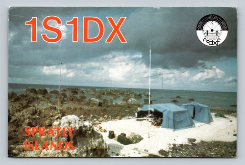 Ham radio qsl 1s1dx spratly - ham,