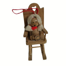 Sedia a dondolo in legno