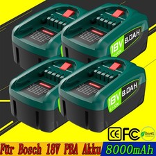 4 pezzi batteria 8.0Ah per Bosch batteria di ricambio originale 18V PBA PSB PSR sistema 18v batteria