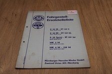 Lista ricambi Hercules K50 MK4