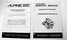ALPINE 7294S/7294ES FM/AM RICEVITORE CASSETTE MANUALE DI SERVIZIO con GR/GR-Y DECK MECCANICO