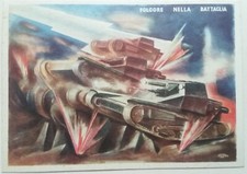 CARTOLINA I REGGIMENTO CARRISTI CARROARMATO CARRI VELOCI FIRMATA MILITARE REGNO