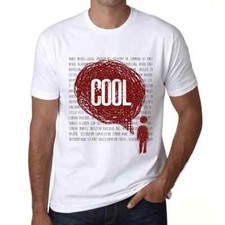 Uomo Maglietta Pensieri Freschi – Thoughts Cool – T-shirt Stampa Grafica
