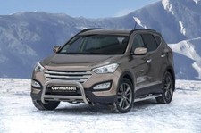 Barra protezione anteriore con barra trasversale adatta per Hyundai Santa Fe anno 2012-2018