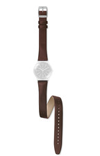 Swatch Irony - New Big Classic - YW AYWS409 YWS409 Doppio Giro Strap Pelle Marrone