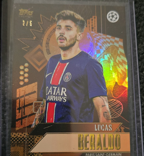 Topps lucas beraldo gold - lucas, paris