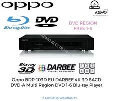 Oppo BDP-103D DARBEE 3D 4K SACD DVD-A Multi Regione DVD 1-6 Lettore Universale v
