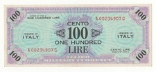 100 AM LIRE SERIE 1943 A
