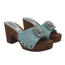 Mule da donna fascia in pelle