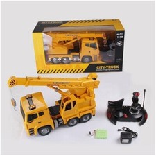 1:18 CITY-TRUCK CRANE YELLOW