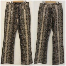 ANGELO MARANI Pantalone maculato beige marrone Tg 44