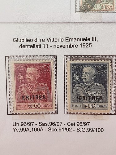 Italia colonie eritrea - italia, 1925
