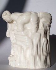 RARO antico pennello stile cinese chinoiserie inglese con Liu Hai XIX secolo