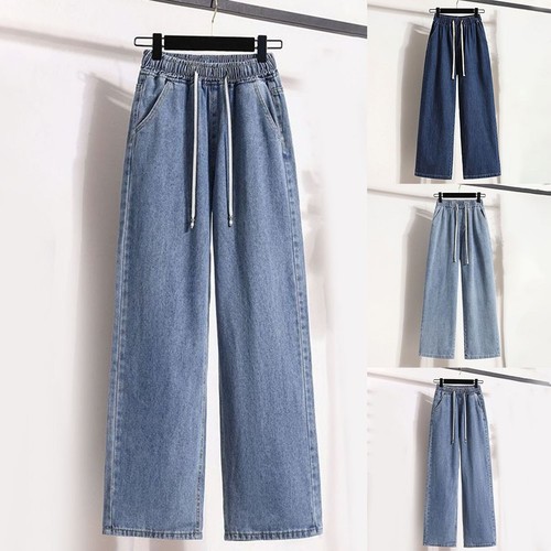 Jeans donna gamba larga