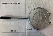 TIGELLIERA STAMPO SINGOLO TIGELLE MADE IN ITALY IN ALLUMINIO TIGELLONE