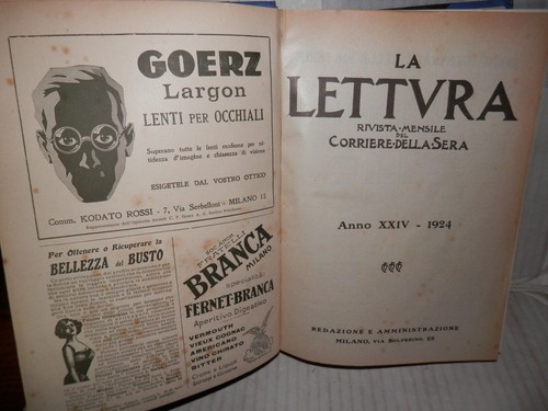 Lettura annata 1924 luxor - la,