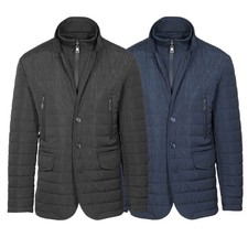 Giubbotto Uomo Invernale Giacca Trapuntata Elegante Slim Fit Giaccone Blu Nero