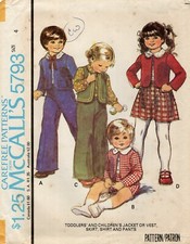 McCall's 5793 Lined Jacket &