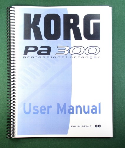Korg 300 1 instruction - korg,