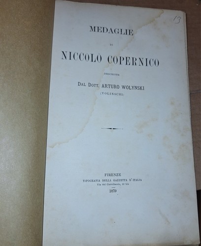 Medaglie niccolò copernico - medaglie,
