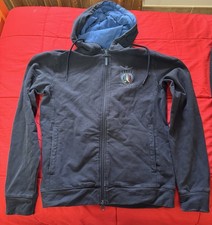 Tuta Completa Aeronautica Militare Uomo Pantalone Felpa Zip Cappuccio Blu L 50