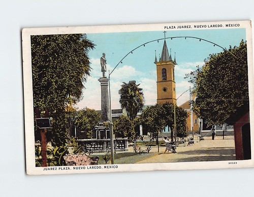 Cartolina plaza juarez - plaza, nuevo