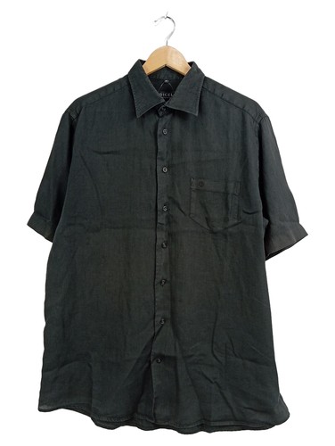Digel camicia uomo grigia lino - camicia,
